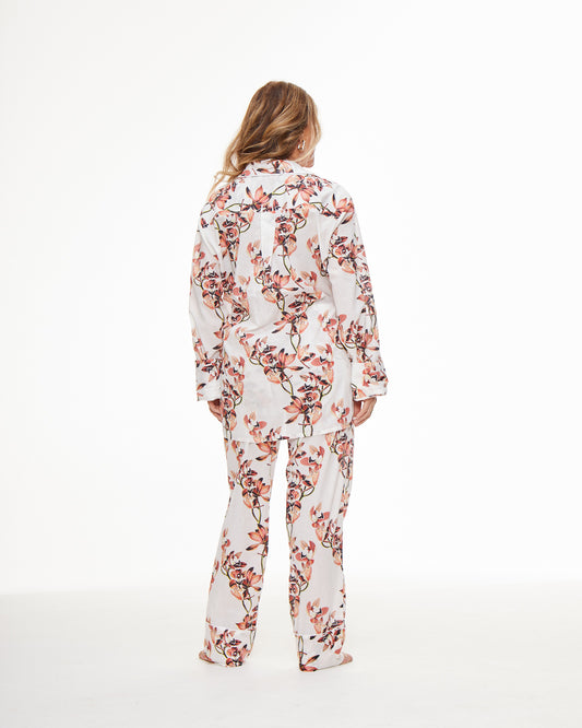 Pijama Estampado - Floral fundo off